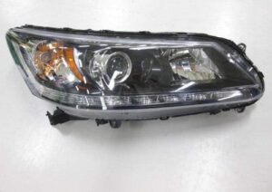 Honda Accord Headlight Halogen Headlight Passenger Side W/ Led Daytime Running Light Fits 3.5 Ex-L Sedan 2013-2015