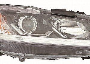 Honda Accord Headlight Passenger Side With Led Daytime Running Light For Ex/Ex-L/Sport Sedan 2016-2017 Capa