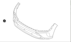 Hyundai Kona Bumper Cover Front Lower Bumper Primed For Limited 2022-2023