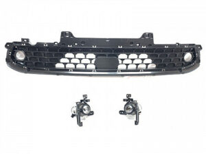 Hyundai Kona Front Bumper Grille Dark Gray For Limited/Preferred W/ Adaptive Cruise & Fog Holes 2022-2023