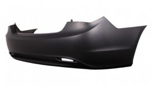 Hyundai Sonata Bumper Cover Rear Bumper Primed Single Exhaust Sonata 2011-2013 (DOES NOT FIT Hybrid MODELS) Capa