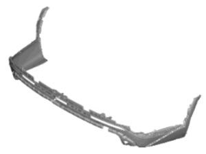 Hyundai Palisade Bumper Cover Rear Upper Bumper Primed For Calligraphy/Ultimate 2023-2025
