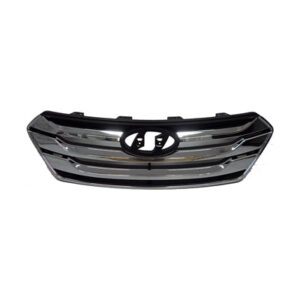 Hyundai Santa Grille Black Base/Chrome Moulding Santa Fe Sport 2013-2014