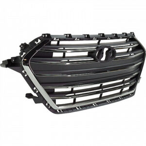 Hyundai Elantra Front Grille Usa Built With T Adaptive Cruise Smoke Gray/Chrome Sedan 2017-2018