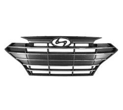 Hyundai Elantra Front Grille Usa Built Without Adaptive Black/Chrome Sedan 2019-2020