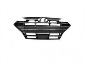 Hyundai Elantra Front Grille Korea Built Without Sport W/ Cruise Black/6 Chr-Bars Sedan 2019-2020