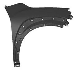 Hyundai Kona Fender Passenger Side Steel Kona 2018-2023 Capa