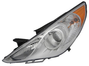 Hyundai Sonata Halogen Head Light Driver Side White Bezel Gl And Gls Model Sonata 2011-2014 (DOES NOT FIT Hybrid MODELS) Capa