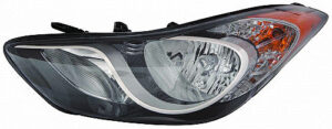 Hyundai Elantra Headlight Halogen Headlight Driver Side Korea Built Without Led Position Sedan 2011-2013/Coupe 2013 Capa