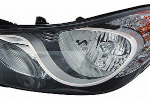 Hyundai Elantra Headlight Halogen Headlight Driver Side Korea Built Without Led Position Sedan 2011-2013/Coupe 2013 Capa