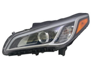Hyundai Sonata Headlight Hid Headlight Driver Side Black Bezel/Chrome Trim 2015-2016 Capa