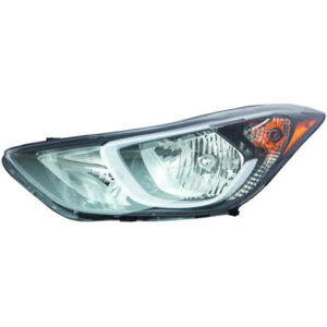 Hyundai Head Headlight Driver Side Us Built Without Led Sedan 2014-2016