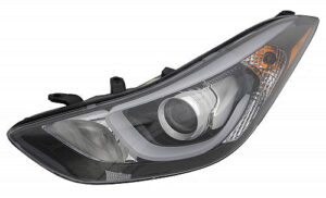 Hyundai Elantra Headlight Driver Side Korea Built W/ Led Position Sedan 2014-2016/Coupe 2013-2014 (Also Fit Hy2502186)