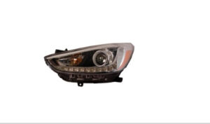 Hyundai Accent Headlight Halogen Headlight Driver Side W/ Led Accent Projector Type Sedan/Hatchback 2014-2017 Capa