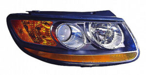 Hyundai Santa Headlight Passenger Side Orange Lower Reflector Santa Fe 2010-2011 Capa