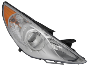 Hyundai Sonata Halogen Head Light Passenger Side White Bezel Gl And Gls Model Sonata 2011-2014 (DOES NOT FIT Hybrid MODELS) Capa
