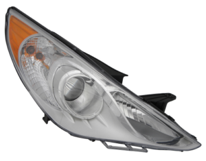 Hyundai Sonata Halogen Head Light Passenger Side White Bezel Gl And Gls Model Sonata 2011-2014 (DOES NOT FIT Hybrid MODELS) Capa