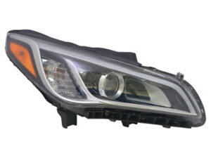 Hyundai Sonata Headlight Hid Headlight Passenger Side Black Bezel/Chrome Trim 2015-2016 Capa