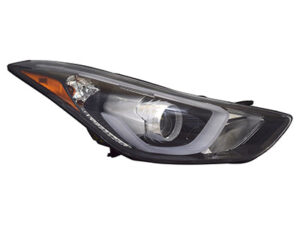Hyundai Elantra Headlight Passenger Side Projector Headlight W/ Led Daytime Running Light Us Built Sedan 2014-2016