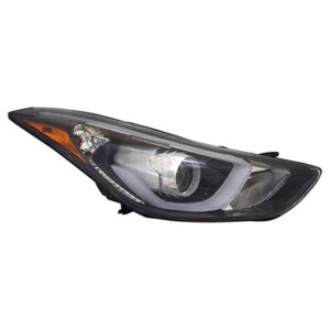 Hyundai Elantra Headlight Passenger Side Projector Headlight W/ Led Daytime Running Light Us Built Sedan 2014-2016