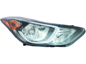 Hyundai Elantra Headlight Passenger Side Us Built Without Led Position Sedan 2014-2016