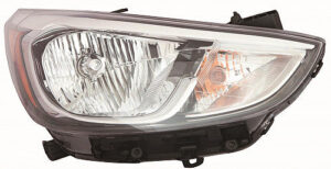 Hyundai Accent Headlight Passenger Side Without Led Accent Sedan/Hatchback 2015-2017 Capa
