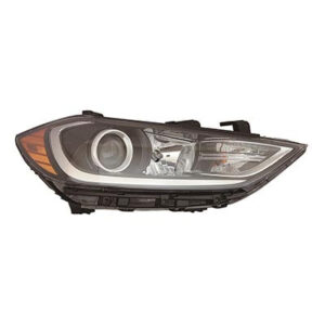 Hyundai Elantra Headlight Passenger Side Usa Built Without Daytime Running Light In Bumper Sedan 2017-2018