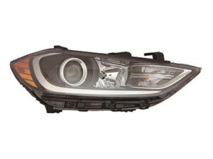Hyundai Head Headlight Passenger Side Usa Built Without Daytime Running Light In Bumper Sedan 2017-2018