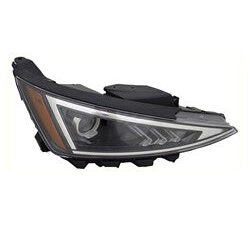 Hyundai Elantra Headlight Halogen Headlight Passenger Side Korea Built Without Led Daytime Running Light 2019-2020 (92102F2540)