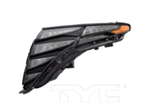 Hyundai Tucson Led Daytime Running Light Driver Side Korea Built Black Trim 2022-2024 Capa (Oe 92207-N9160)