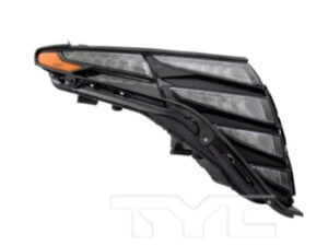 Hyundai Tucson Led Daytime Running Light Passenger Side Korea Built Black Trim 2022-2024 Capa (Oe 92208-N9160)