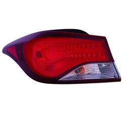 Hyundai Elantra Tail Light Driver Side Korea Built Without Led Sedan 2014-2016/Coupe 2014