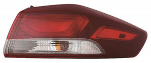 Hyundai Elantra Tail Light Passenger Side Korea Built Without Led Sedan 2017-2018