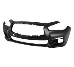 Infiniti Q50 Bumper Cover Front Bumper Primed Without Sensors & Sport Q50_Sedan 2014-2017 Capa
