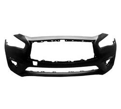 Infiniti Q50 Bumper Cover Front Bumper Primed Without Sensors For Luxe/Pure Q50_Sedan 18-20 Capa