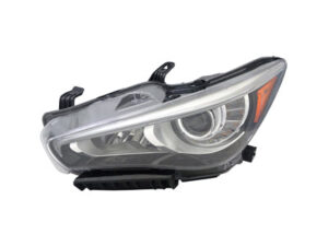 Infiniti Q50 Headlight Driver Side Without Adaptive Sedan 2014-2017 (260604Hb0A)