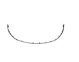 Kia Sportage Bumper Cover Front Lower Bumper Deflector Textured Black Gas Ex/Lx/Sx 2023-2025