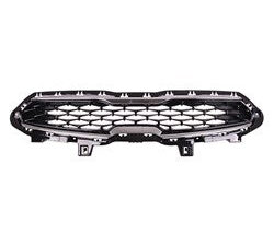 Kia Forte Front Grille Painted Black/Chrome-Moldings For Ex/S 2019-2021