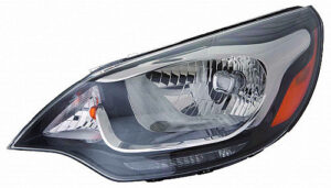 Kia Rio Headlight Halogen Headlight Driver Side Without Led Daytime Running Light Rio_Sedan 2012-2017 Capa
