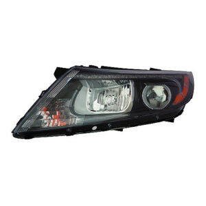 Kia Optima Headlight Halogen Headlight Driver Side Us Built W/ Led Daytime Running Light Black 2014-2015