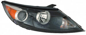 Kia Sportage Headlight Halogen Headlight Passenger Side Without Led Accents 2011-2012