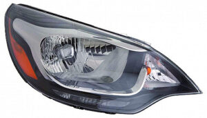 Kia Rio Headlight Halogen Headlight Passenger Side Without Led Daytime Running Light Rio_Sedan 2012-2017 Capa
