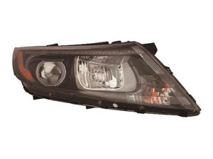 Kia Optima Headlight Halogen Headlight Passenger Side Us Built W/ Led Daytime Running Light Black 2014-2015