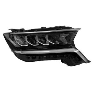 Kia Sorento Headlight Passenger Side Black Upper Molding Exc Hybrid Standard Reflector Type 2021-2023 Capa (92102 R5020)