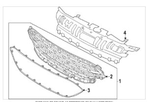 Ford Escape Grille Included Molding Escape/Hyb 2023-2025 (Pj6Z-8200-Bb)