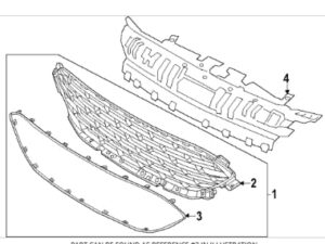 Ford Escape Grille Included Molding Escape/Hyb 2023-2025 (Pj6Z-8200-Bb)