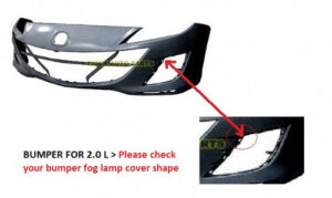 Mazda 3 Bumper Cover Without Fog Lights For 2.0L 2010-2011