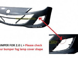 Mazda 3 Bumper Cover Without Fog Lights For 2.0L 2010-2011
