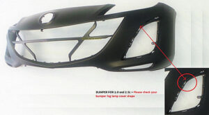 Mazda Mz Bumper Cover 2.0L/2.5L W Or Without Fog Lamps M-3 10-11 (Double-)