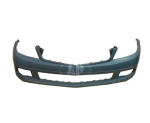 Mercedes C-Class Bumper Cover Front Bumper Primed Chrome Slots Without Washer/Sensors/Amg C230 08-09 C300/C350 08-11 C250 10-11
